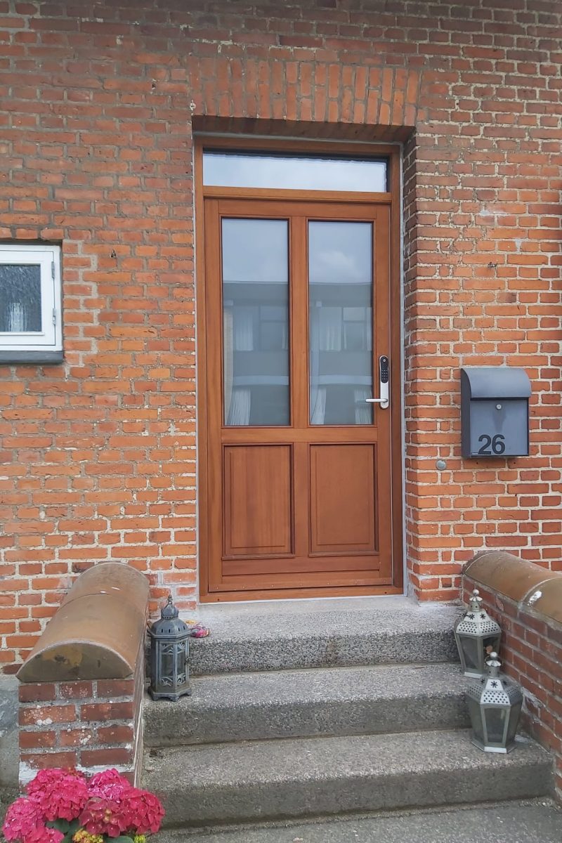 Door Replacement - Custom Mahogany Door